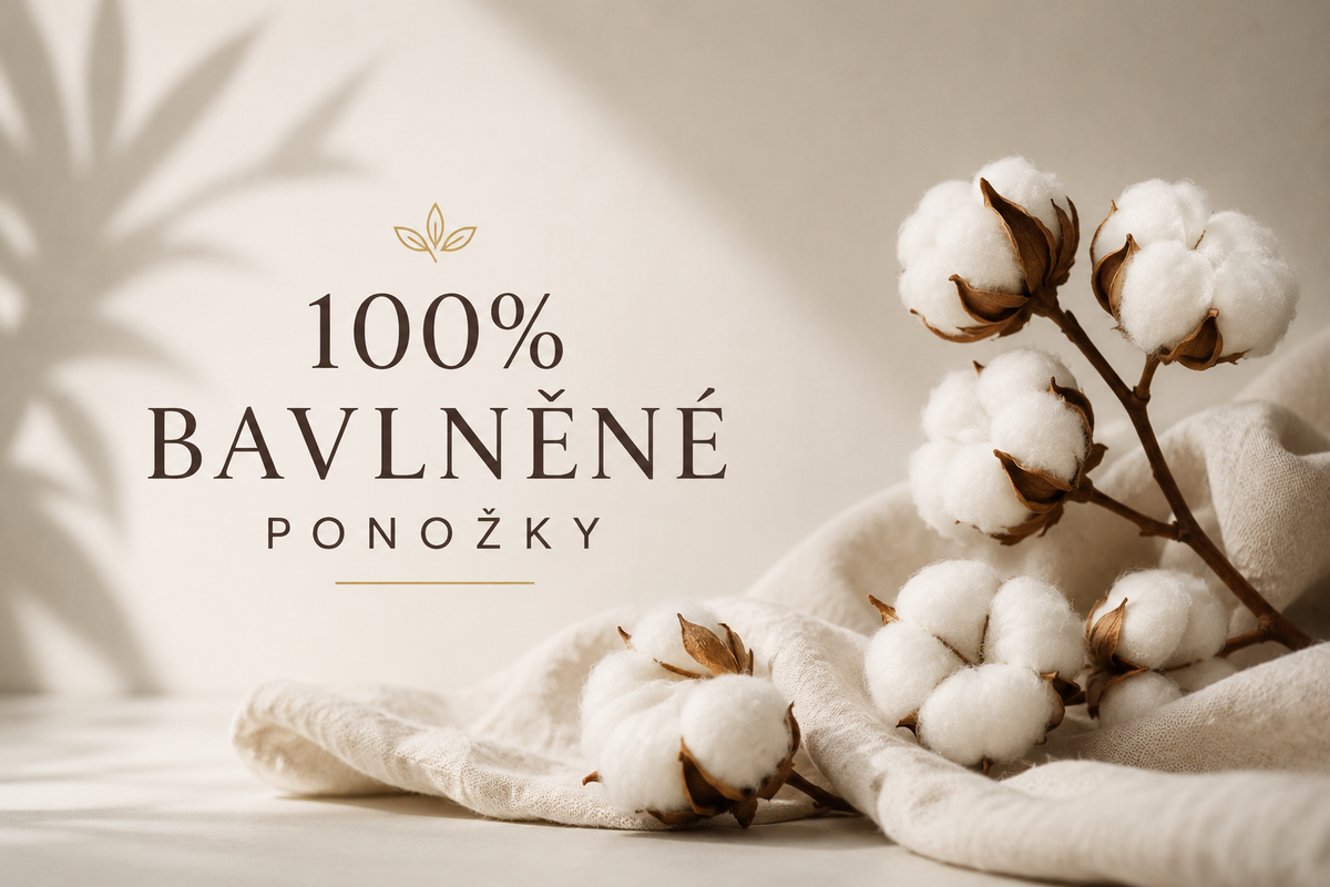 100% bavlněné ponožky